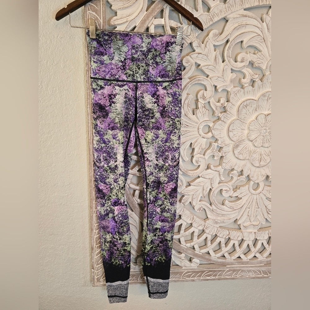 Lululemon Athletica Black and Purple Leggings